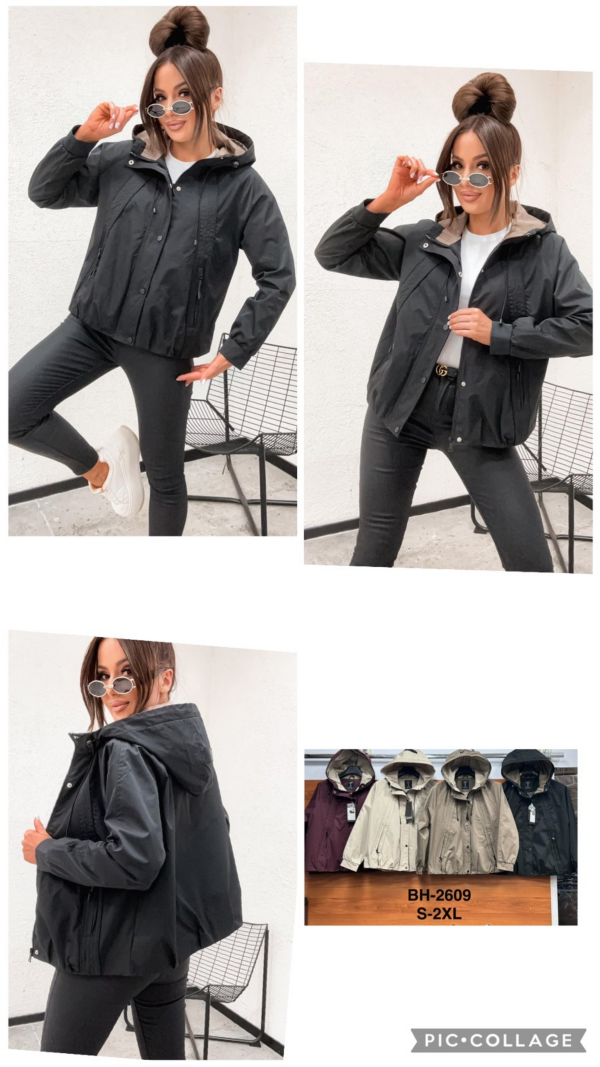 Kurtki damskie cienki Roz S-2XL, 1 Kolor Paczka 5 szt